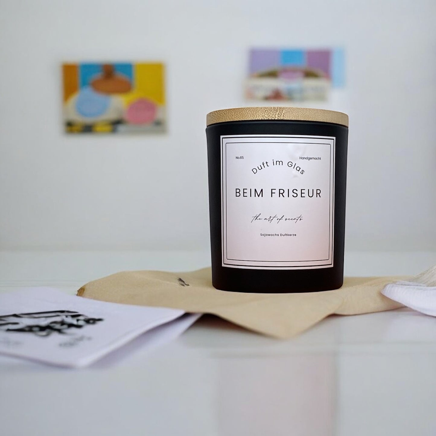 Beim Friseur Duftkerze