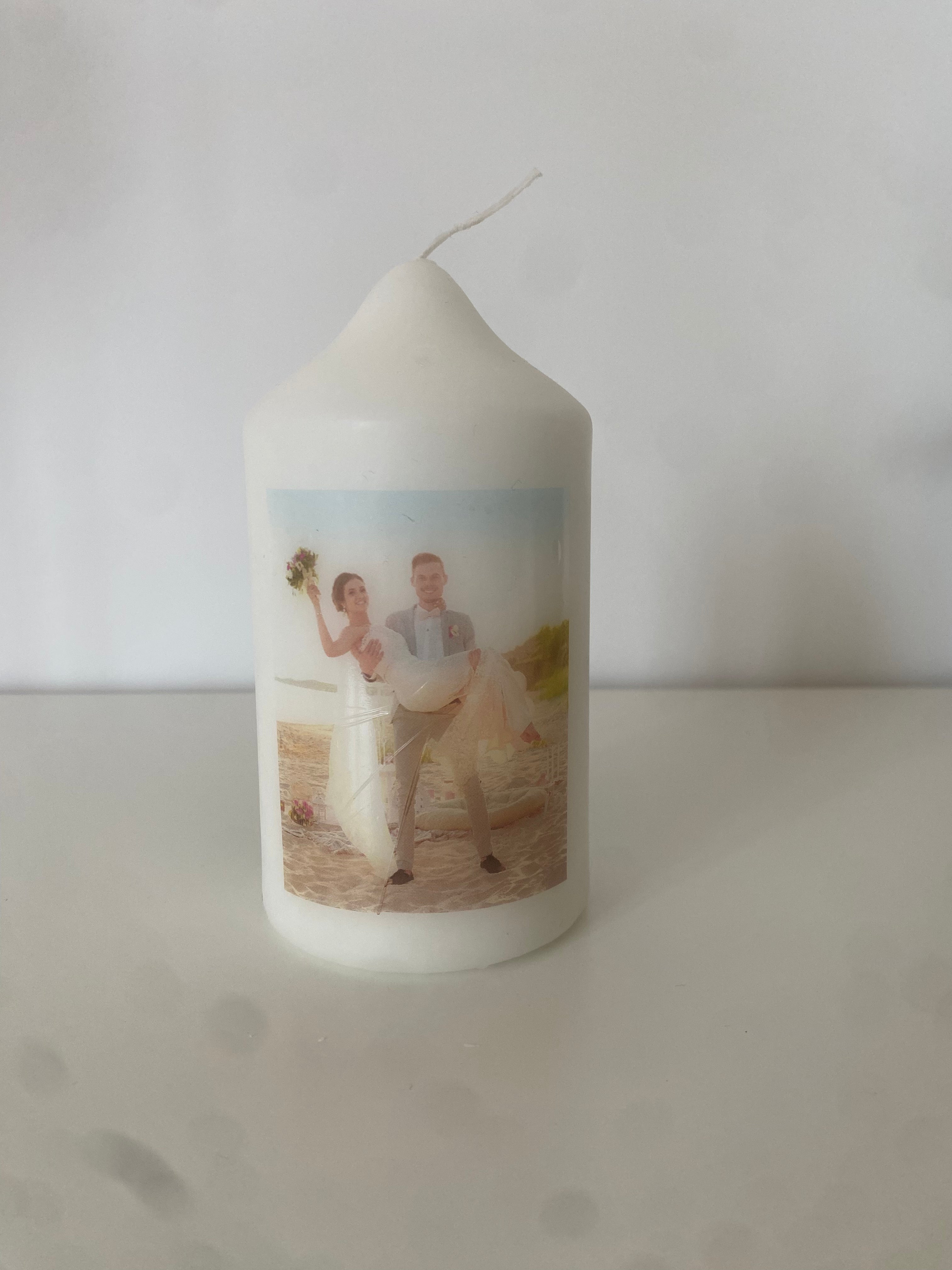 Personalisierte Hochzeitskerze