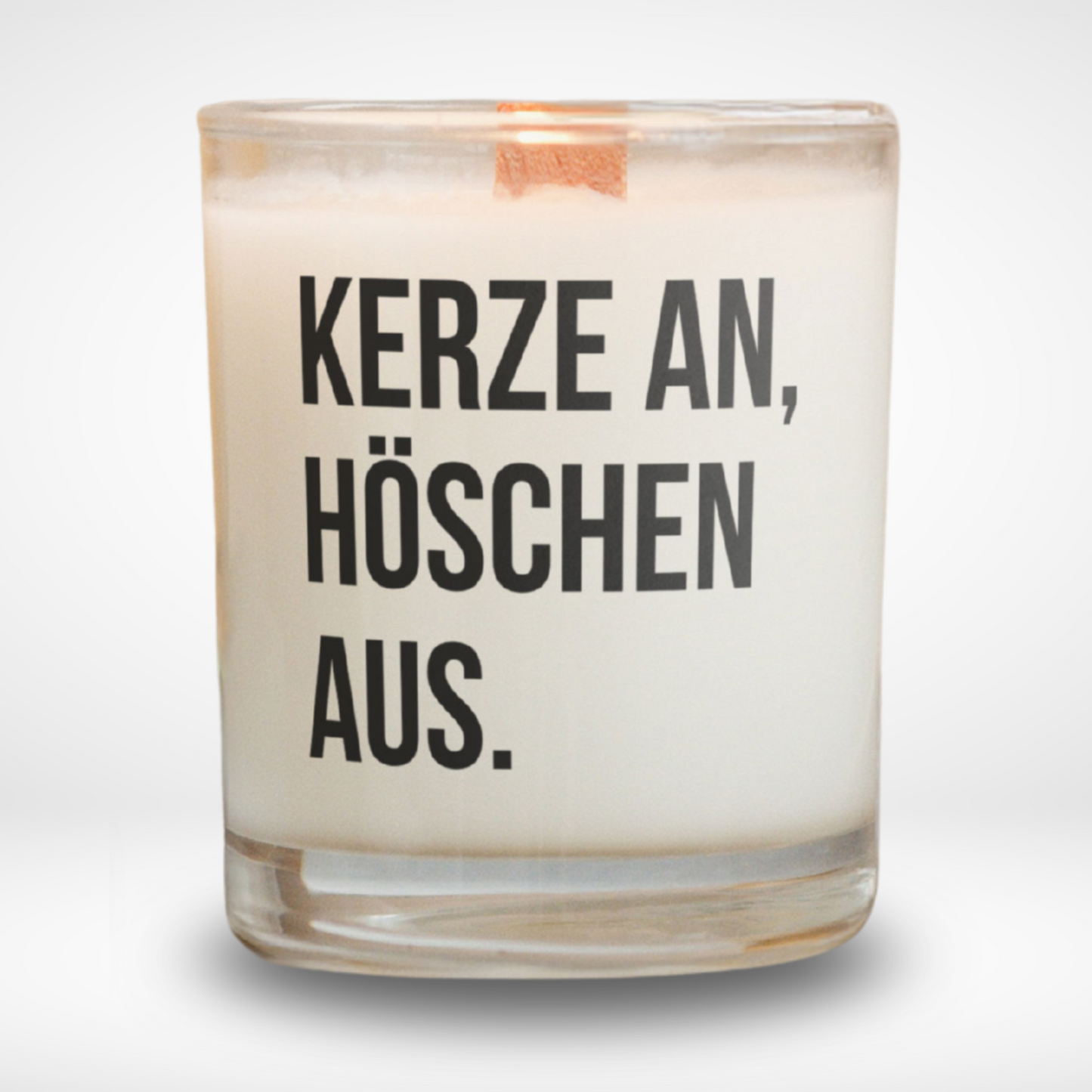 Spruchkerze „Kerze an, Höschen aus."